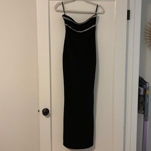 Lovers + friends black formal dress